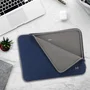 Mobilis 049021 Funda de Neopreno para MacBook Pro 13" y 14" (35.6 cm), 14 Pulgadas - Resistente a Rayones y Golpes, Color Azul Gris