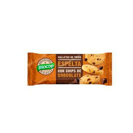 BIOCOP Galleta de Espelta con Chips de Chocolate, 15 Paquetes x 32g, Ecológico (Bio), Crujiente, con Aceite de Girasol