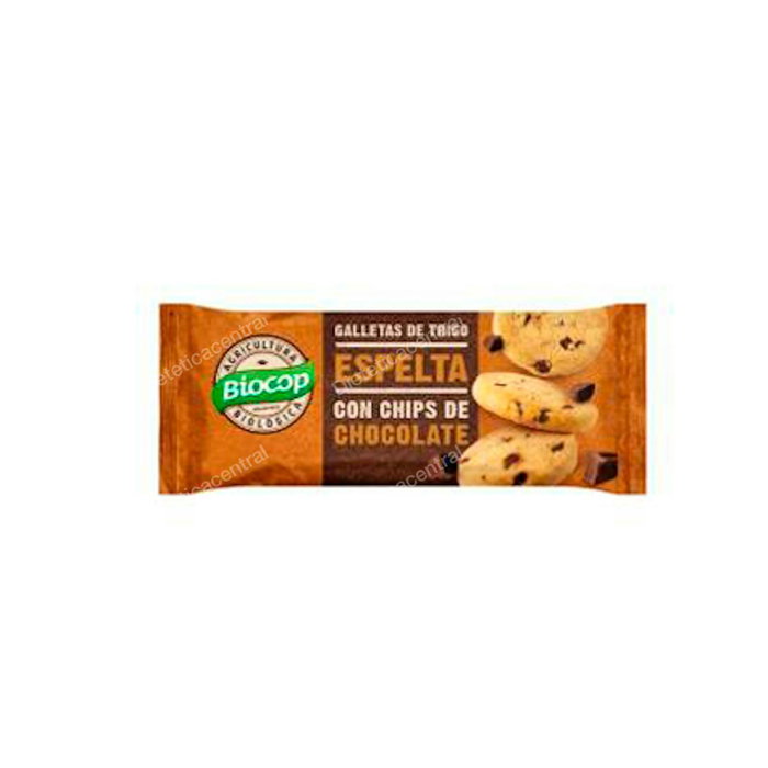 BIOCOP Galleta de Espelta con Chips de Chocolate, 15 Paquetes x 32g, Ecológico (Bio), Crujiente, con Aceite de Girasol BIOCOP Galleta de Espelta con Chips de Chocolate, 15 Paquetes x 32g, Ecológico (Bio), Crujiente, con Aceite de Girasol
