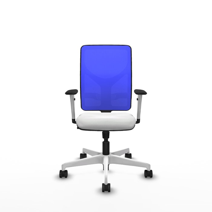 PIQUERAS Y CRESPO Silla de oficina Motilla con mecanismo Sincro, Azul y Blanco PIQUERAS Y CRESPO Silla de oficina Motilla con mecanismo Sincro, Azul y Blanco