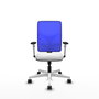 PIQUERAS Y CRESPO Silla de oficina Motilla con mecanismo Sincro, Azul y Blanco