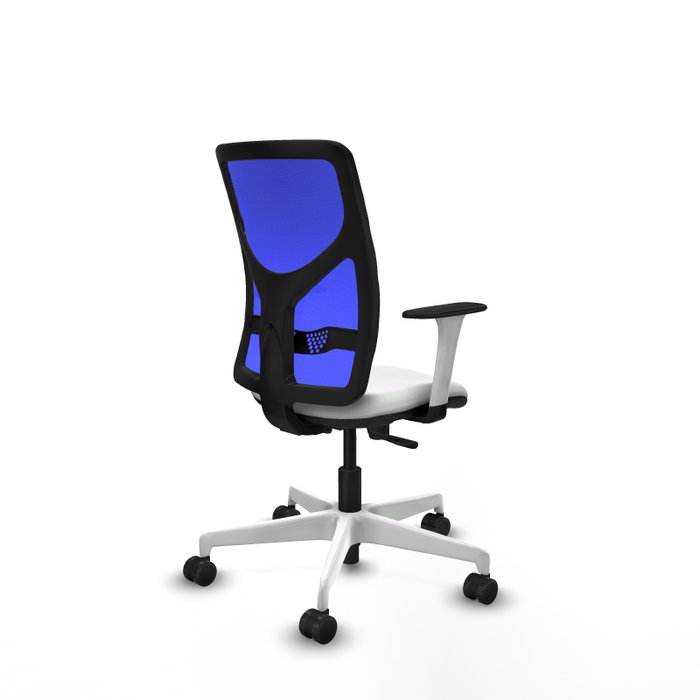 PIQUERAS Y CRESPO Silla de oficina Motilla con mecanismo Sincro, Azul y Blanco PIQUERAS Y CRESPO Silla de oficina Motilla con mecanismo Sincro, Azul y Blanco