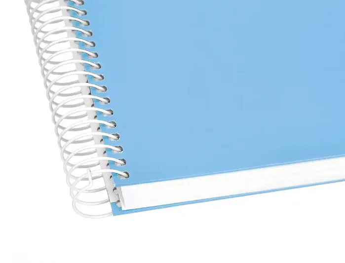 Liderpapel Cuaderno espiral A4 Micro Crafty forrada 120h 90gr cuadro 5mm celeste
