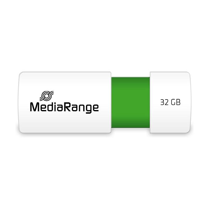 MEDIARANGE MR973 USB flash drive 32 GB Verde/Blanco