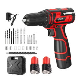 Casals Kit taladro atornillador 12 V con 2 baterías de litio y cargador Cid2051bca