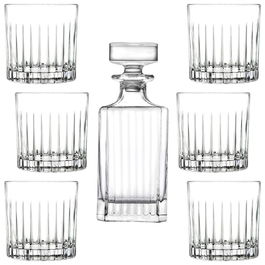 Rcr Cristalleria IT Timeless Set Botella y 6 Vasos 750ml + 310ml Cristal Eco-crystal Glass