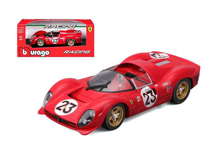 Burago Ferrari Racing 330 P4 Daytona 1967 Escala 1:24 Burago Ferrari Racing 330 P4 Daytona 1967 Escala 1:24