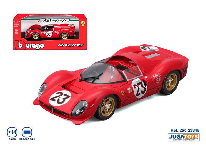 Burago Ferrari Racing 330 P4 Daytona 1967 Escala 1:24 Burago Ferrari Racing 330 P4 Daytona 1967 Escala 1:24