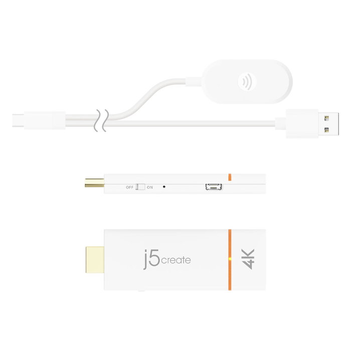 J5create JVAW76-N Adaptador de Pantalla Inalámbrico Screencast 4K HDMI™