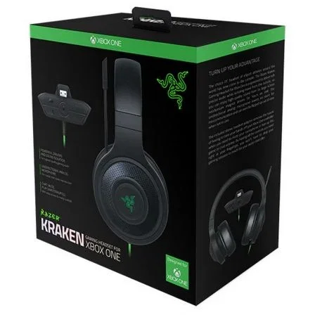 AURICULARES GAMING RAZER KRAKEN XBOX ONE - DRIVERS 40MM - MICRÓFONO UNIDIRECCIONAL - PUERTO PROPIO PARA CONECTAR A MANDO XBOX ONE