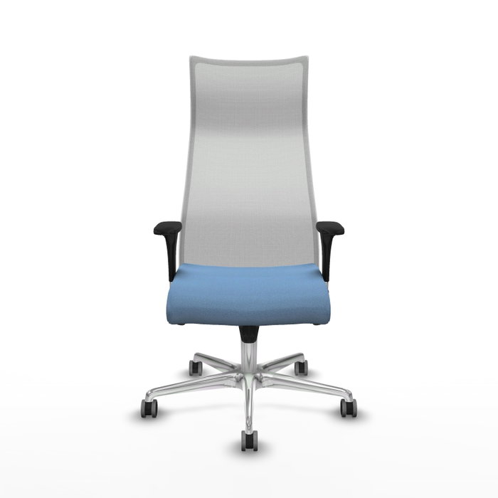 PIQUERAS Y CRESPO Sillón Albacete con mecanismo Sincro, Tela Azul cielo y Malla Blanco PIQUERAS Y CRESPO Sillón Albacete con mecanismo Sincro, Tela Azul cielo y Malla Blanco