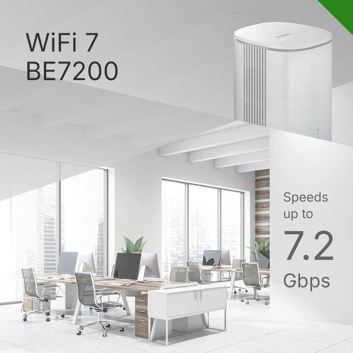Zyxel FWA515-EU0102F Router 5G Wi-Fi 7 Blanco