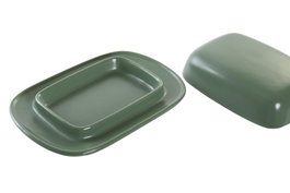 DKD Home Decor Mantequillera de Gres Lianfeng 21 Surtido de 3 Unidades