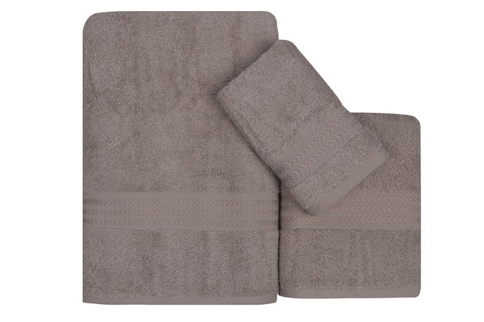 Mijölnir Juego de Toallas Gris 100% Algodón 500 gr/m²