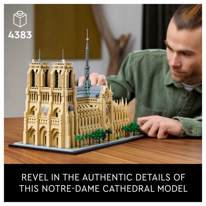 LEGO Architecture Notre-Dame de Paris 21061, Juego Construcción 4383 Piezas