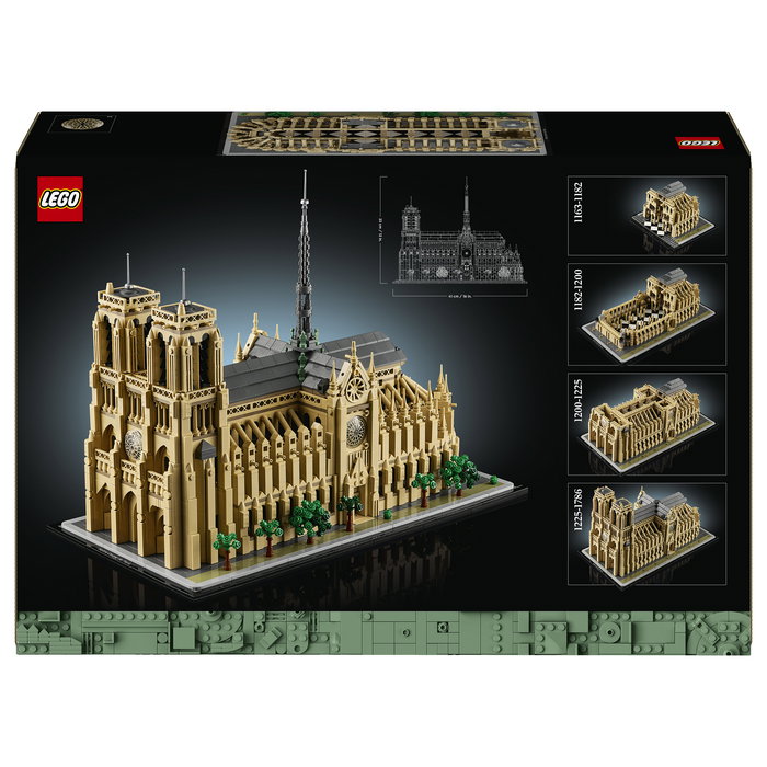LEGO Architecture Notre-Dame de Paris 21061, Juego Construcción 4383 Piezas