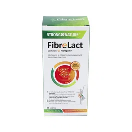 STRONG NATURE Fibre Lact 10Stick Suplemento Digestivo con Lactulosa y Fibra para el Tránsito Intestinal