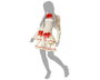 Disfraz Muñeca De Porcelana Adulta, Vestido Beige con Lazos Rojos, Halloween, Teatro, Vintage, Talla XL para Mujer