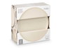 VESSIA Plato Llano 26 cm Liso Beige - Plato de Cerámica (Set de 12)