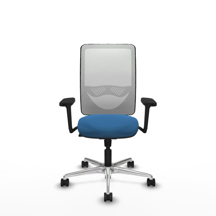 PIQUERAS Y CRESPO Silla de oficina Zulema con Mecanismo Sincro, Azul claro y Blanco PIQUERAS Y CRESPO Silla de oficina Zulema con Mecanismo Sincro, Azul claro y Blanco