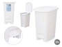 ARTE REGAL Papelera 25L con Pedal Blanca