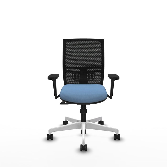 PIQUERAS Y CRESPO Silla de oficina Yunquera con mecanismo Sincro, Azul cielo y Negro PIQUERAS Y CRESPO Silla de oficina Yunquera con mecanismo Sincro, Azul cielo y Negro