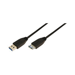 LogiLink Cable de extensión USB Tipo A a USB Tipo A, 1 m