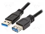 LogiLink Cable de extensión USB 3.0 de 1 m, USB Tipo A a USB Tipo A
