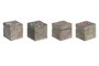 DKD Home Decor Joyero Piedra Loto Tallado Surtido de 4