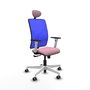 PIQUERAS Y CRESPO Silla de oficina Motilla con Mecanismo Sincro, Rosa y Azul