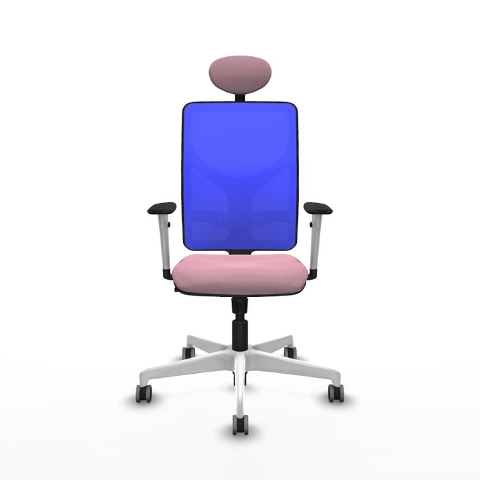 PIQUERAS Y CRESPO Silla de oficina Motilla con Mecanismo Sincro, Rosa y Azul