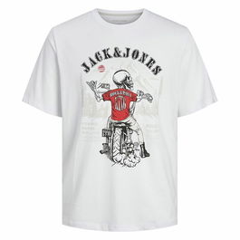 Camiseta de Manga Corta Hombre Jack & Jones skull Rock Crew