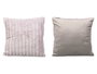 GIFTDECOR Cojín de Rayas Gris 45x45cm (Pack de 12)