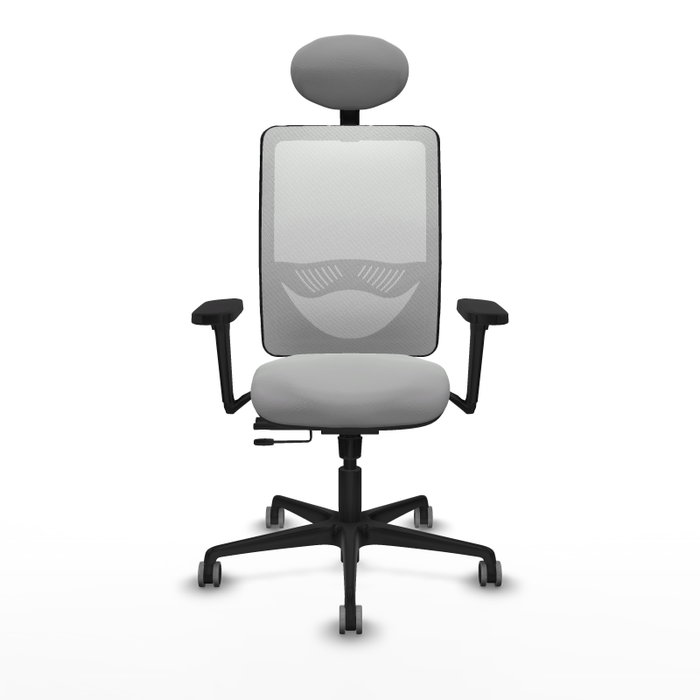 PIQUERAS Y CRESPO Silla de oficina Zulema Gris claro y Blanco PIQUERAS Y CRESPO Silla de oficina Zulema Gris claro y Blanco