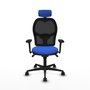 PIQUERAS Y CRESPO Silla de oficina Jorquera con mecanismo Sincro, azul y negro