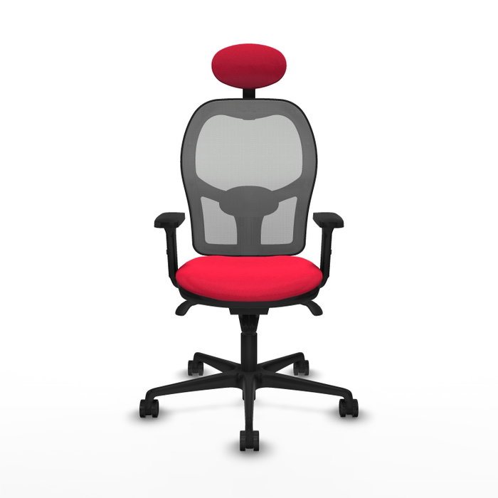 PIQUERAS Y CRESPO Silla de oficina Jorquera Roja y Gris PIQUERAS Y CRESPO Silla de oficina Jorquera Roja y Gris