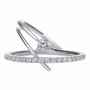 Diamonfire Anillo de Plata con Circonitas Gris