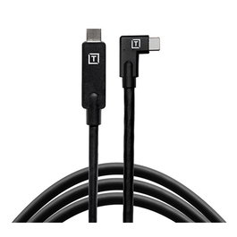 Tether TetherPro USB-C a USB-C Ángulo Recto Negro
