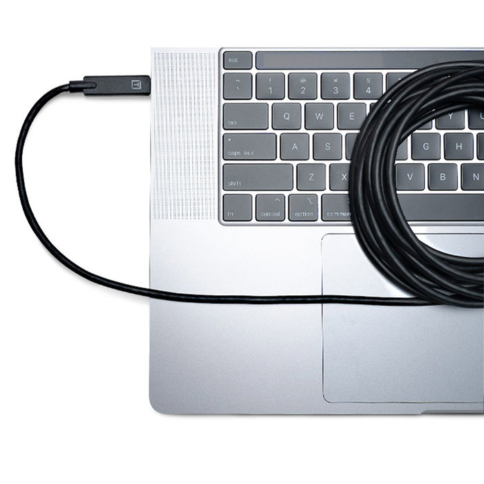 Tether TetherPro USB-C a USB-C Ángulo Recto Negro