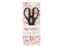 Kinvara Tijera Negra 19.5x1.3x8.3 cm Metal y Plástico para Hogar y Oficina (Set de 12)
