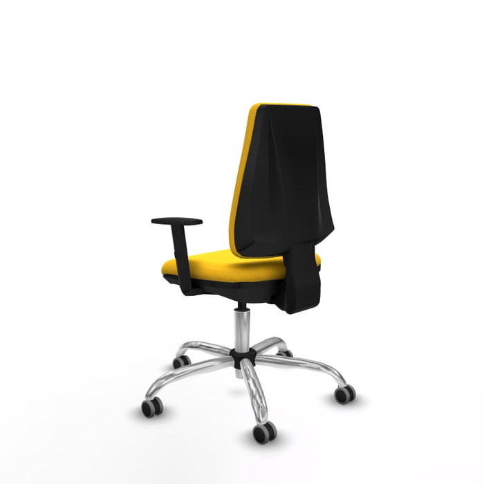 PIQUERAS Y CRESPO Silla de oficina Elche Amarillo con Brazos 1D PIQUERAS Y CRESPO Silla de oficina Elche Amarillo con Brazos 1D