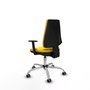 PIQUERAS Y CRESPO Silla de oficina Elche Amarillo con Brazos 1D