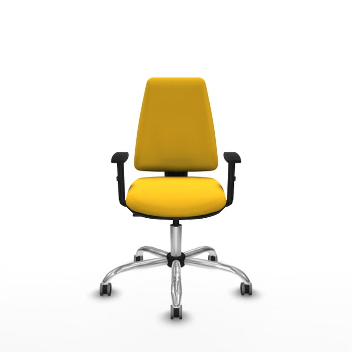 PIQUERAS Y CRESPO Silla de oficina Elche Amarillo con Brazos 1D PIQUERAS Y CRESPO Silla de oficina Elche Amarillo con Brazos 1D