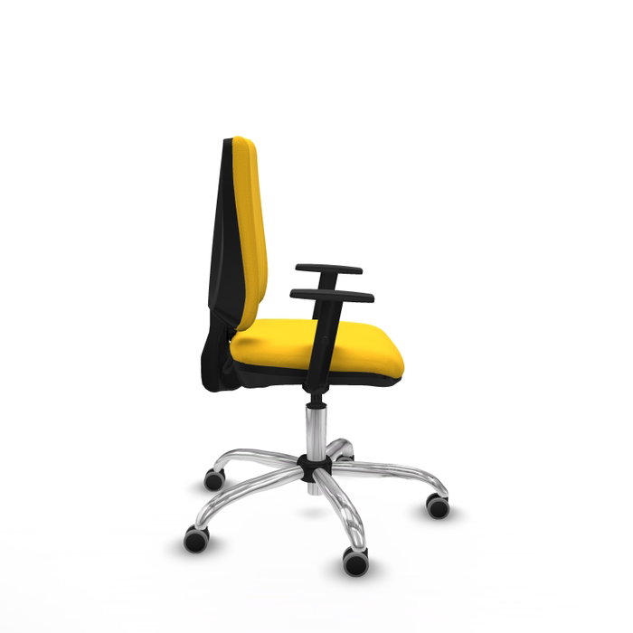 PIQUERAS Y CRESPO Silla de oficina Elche Amarillo con Brazos 1D PIQUERAS Y CRESPO Silla de oficina Elche Amarillo con Brazos 1D