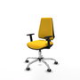 PIQUERAS Y CRESPO Silla de oficina Elche Amarillo con Brazos 1D