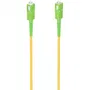 AISENS - CABLE FIBRA OPTICA LATIGUILLO G657A2 3.0 9/125 SMF SIMPLEX CPR DCA LSZH, SC/APC-SC/APC, AMARILLO, 5.0M