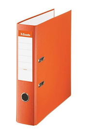 Esselte Archivador Palanca Folio Lomo Ancho Pp Interior Forrado En Papel Cantoneras Naranja