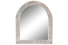 DKD Home Decor Espejo Blanco Marron 4 x 90 x 75 cm Mango Espejo