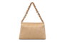 Lucky Bees 314 Bolso Bandolera Mujer, Color Crema, Polipiel, 26x18x10 cm