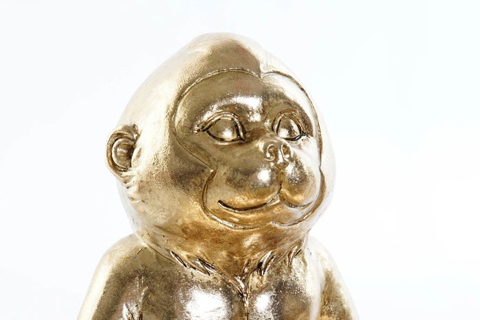 DKD Home Decor Figura Resina Mono Hoja Dorado DKD Home Decor Figura Resina Mono Hoja Dorado
